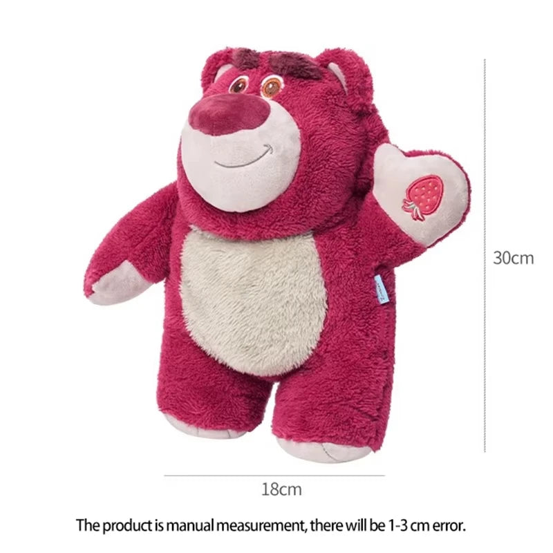 Stitch and Strawberry Bear Heating Pad Soft Flannel Hot Water Bottle with Fur Cover Perfect for College Girls Winter