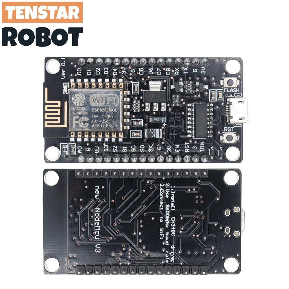 Wireless Module CH340/CP2102/CH9102X NodeMcu V3 V2 Lua WIFI Internet of Things Development Board Based ESP8266 ESP-12E
