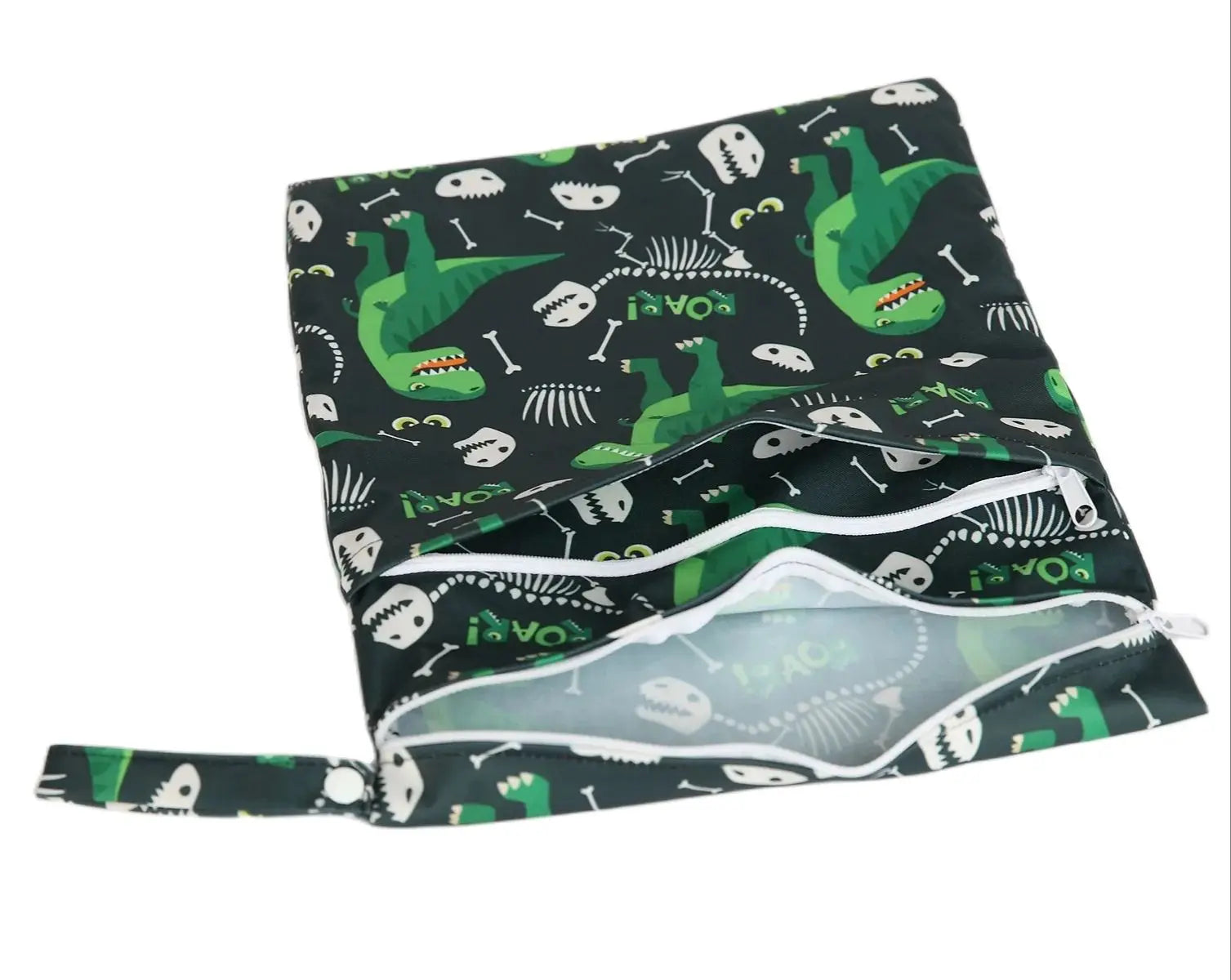 [Sigzagor]1 Wet Dry Bag Diaper Bag Nappy Bag Insert Two Zippered Baby Waterproof Reusable Skull Jack Skeleton 100 Designs