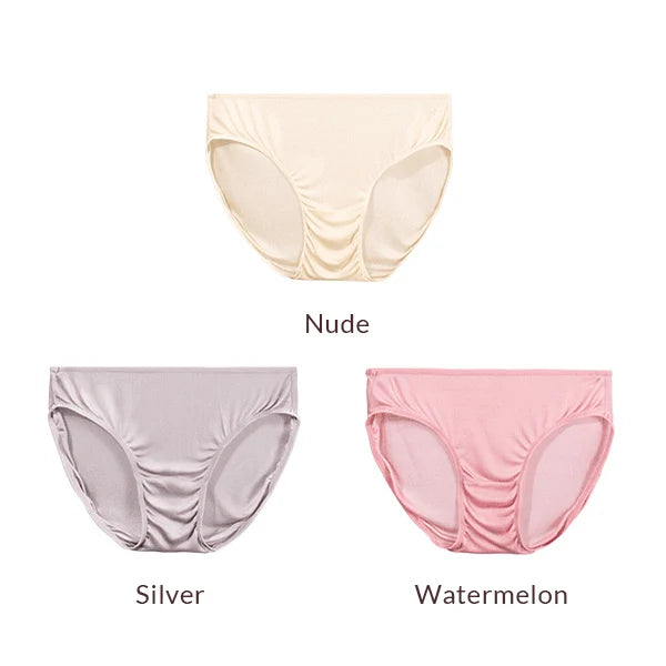 SuyaDream 3pcs/lot Women Panties 100%Natural silk Low-rise Briefs Healthy Basic Everyday Wear Underwears, Summer New Intimates