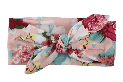 Fashion Baby Top Knot Headbands Kids Headwrap Cotton Flower Cross Elastic Girls Turban Tie Headwear Hair Band Accessories Gifts