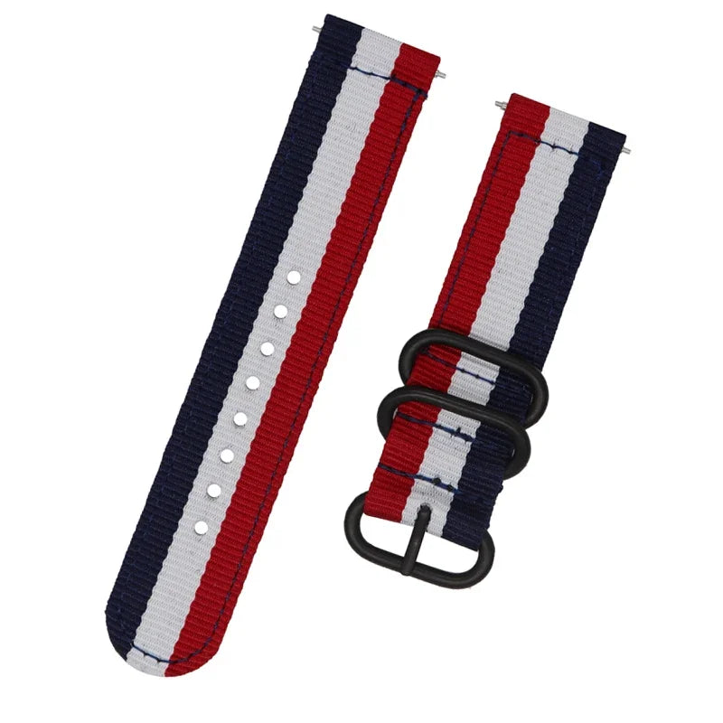 18mm 24 22mm 20mm Woven Nylon Watch Sport Strap Band For Samsung Galaxy 7 4 5 6 Gear S3 Classic Active 2 for Amazfit Fabric band