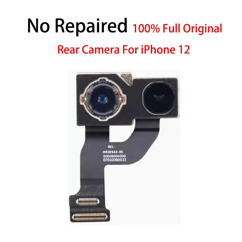 Original Test Back Rear Camera With Flash Module Sensor Flex Cable For iPhone X XR XS SE 6 6S 7 8 Plus 11 12 Pro MAX 2020