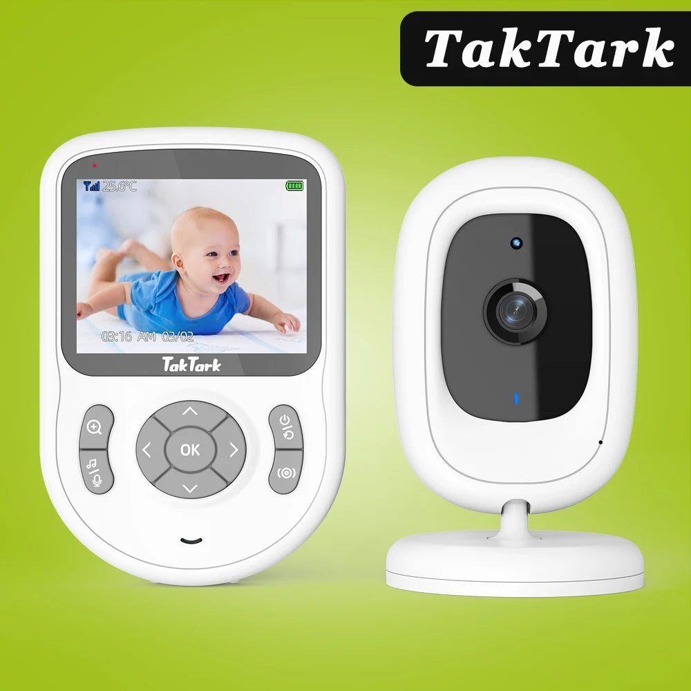 Wireless Video Baby Monitor 2.0 2.8 inch Color  Security Camera 2 Way Talk Night Vision IR LED Temperature Monitoring 8 Lullaby
