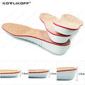 KOTLIKOFF Height Increase Insoles For Growth 1.5/2.5/3.5cm Invisible Height Lift Insole Inner Shoes Sole Heel Heightening Insert