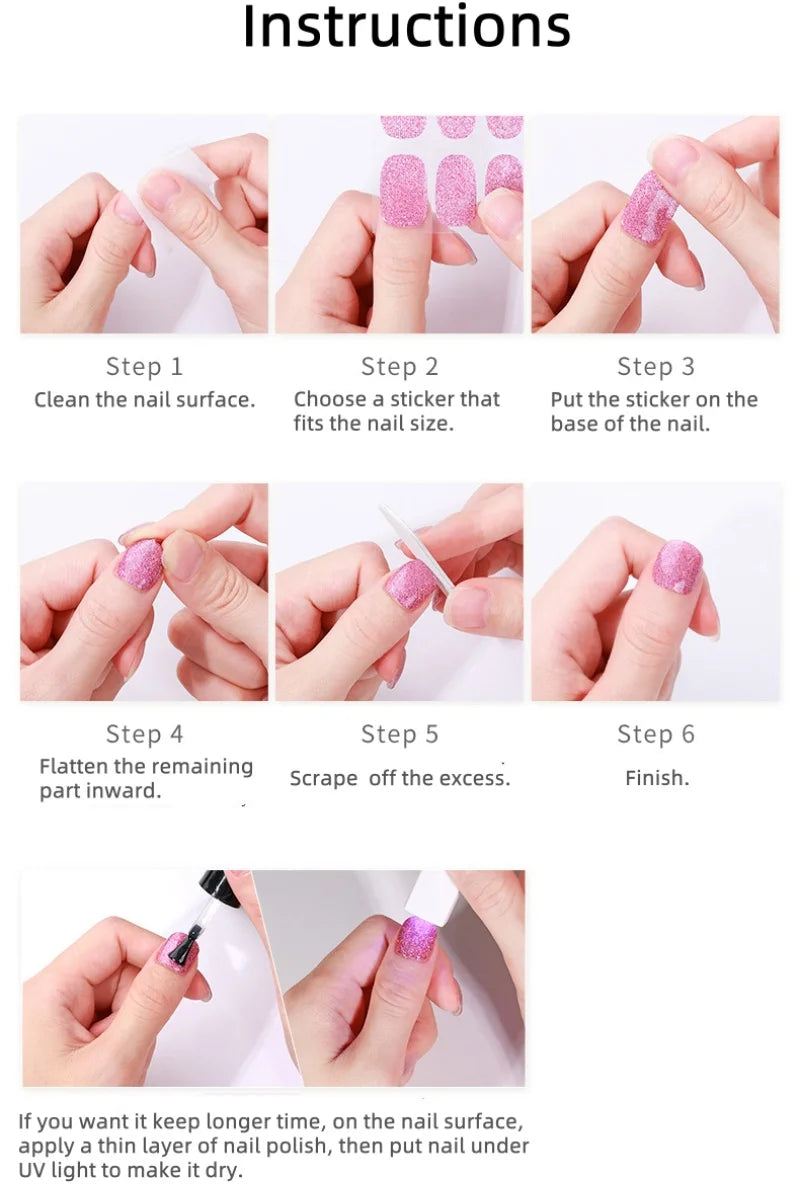 Full Cover Nail Stickers Black and White Nail Decoration Nails Sticker Designer Self Adhesive Nail Sticker Nail Art Sticker