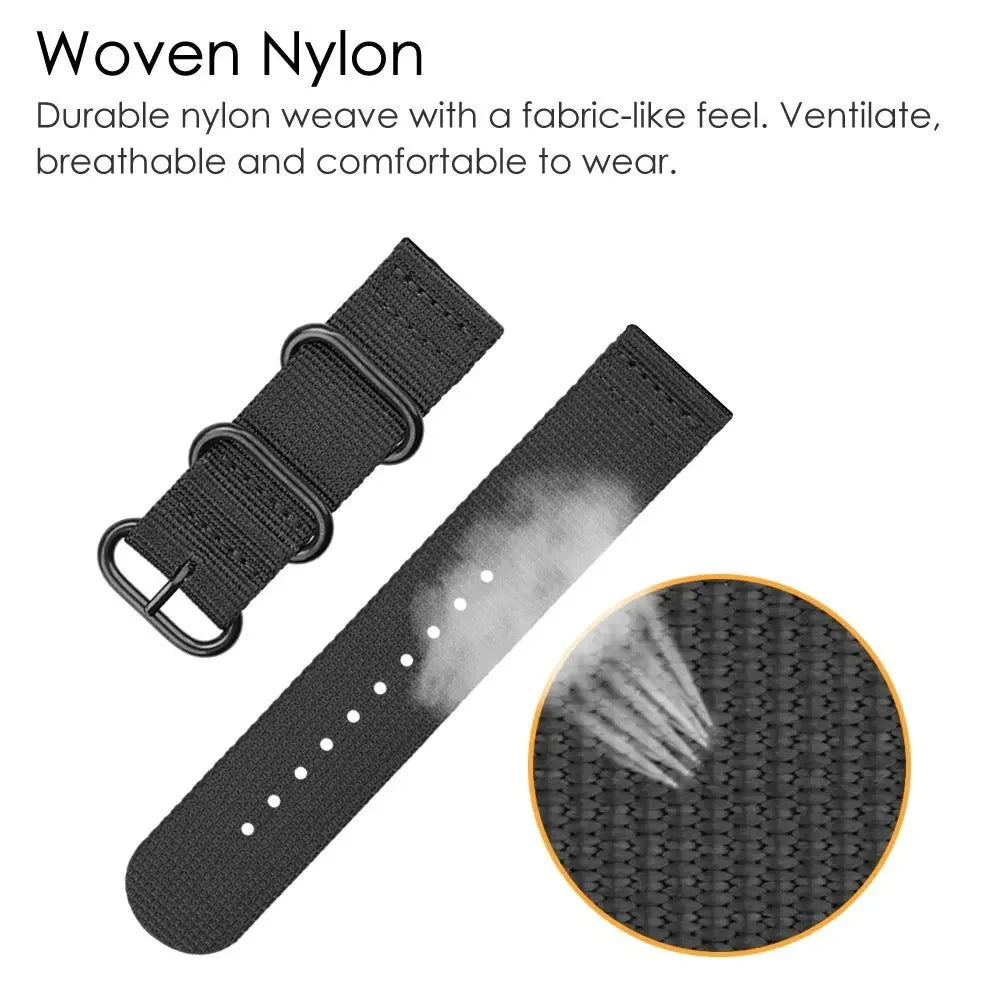 18mm 24 22mm 20mm Woven Nylon Watch Sport Strap Band For Samsung Galaxy 7 4 5 6 Gear S3 Classic Active 2 for Amazfit Fabric band