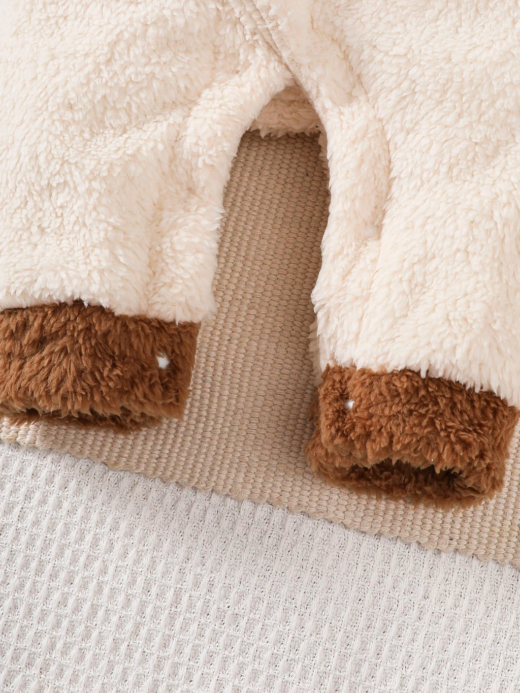 Winter  0-1  Years  Old  Infant  Baby  Boys  Bear   Print   Hooded   jumpsuit