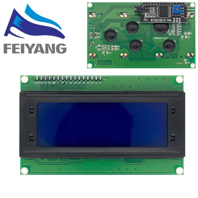 LCD2004+I2C 2004 20x4 2004A Blue/Green screen HD44780 Character LCD /w IIC/I2C Serial Interface Adapter Module For Arduino