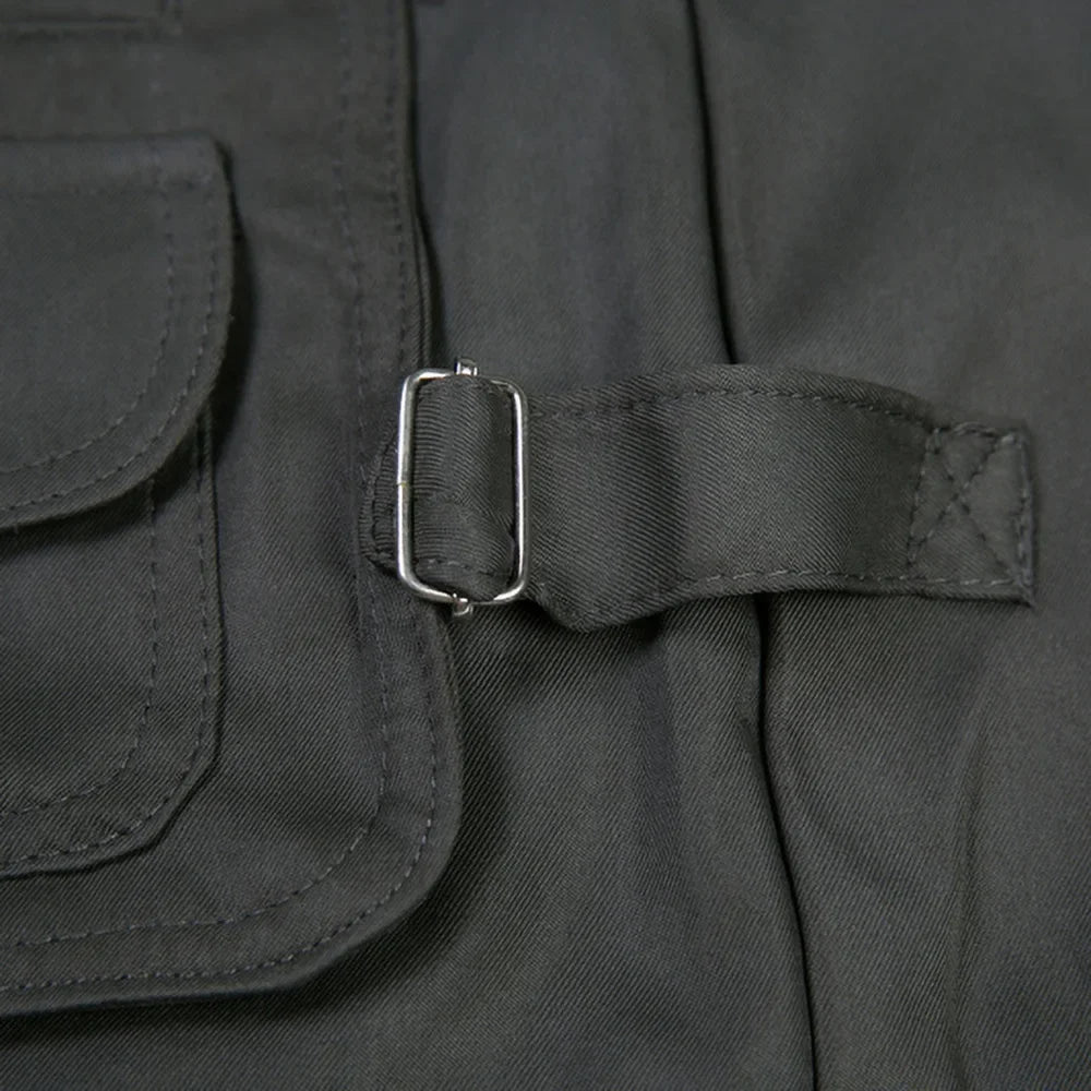 2021 Men Multi-Pocket Classic Waistcoat Male Sleeveless Unloading Solid Coat Work Vest Photographer Tactical Mesh Vest Jacket