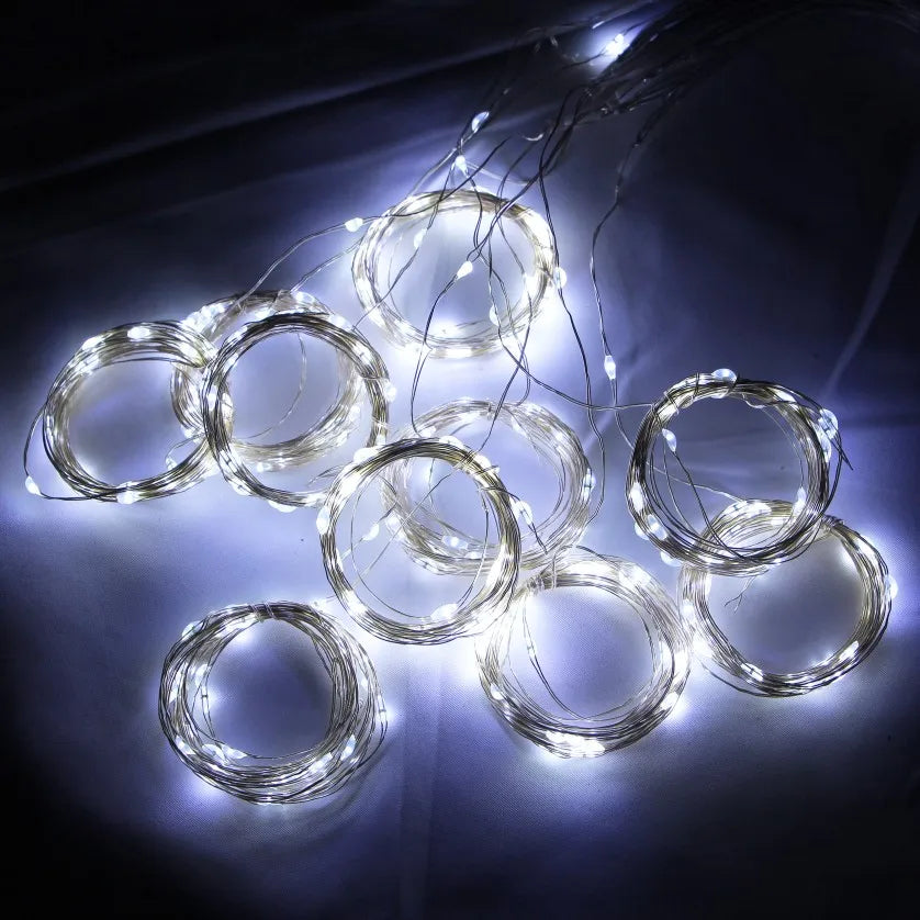 3Mx1M/2M/3M Battery LED String Lights USB Fairy Lights Garland For New Year Wedding Party Christmas Home Curtain Decoration