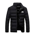 Winter 2025 men's jacket, men's casual wear, solid high neck jacket, men's windproof cotton padded jacket, fashionable and comfo