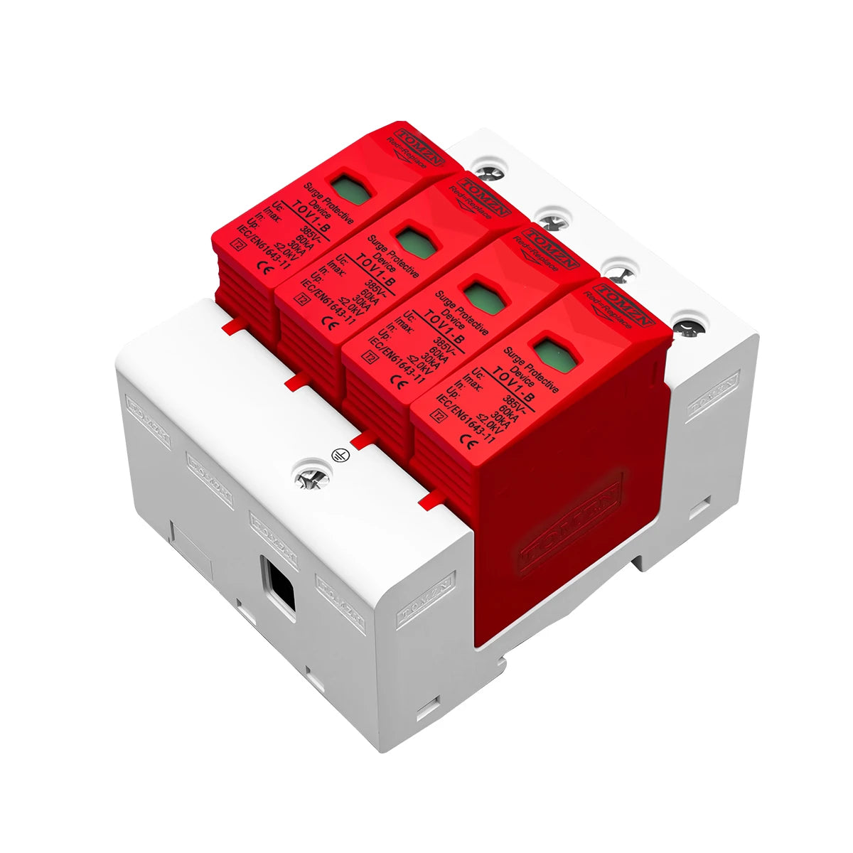 AC SPD 3P+N 30KA~60KA  B ~385VAC House Surge Protector Protective Low-voltage  Arrester Device
