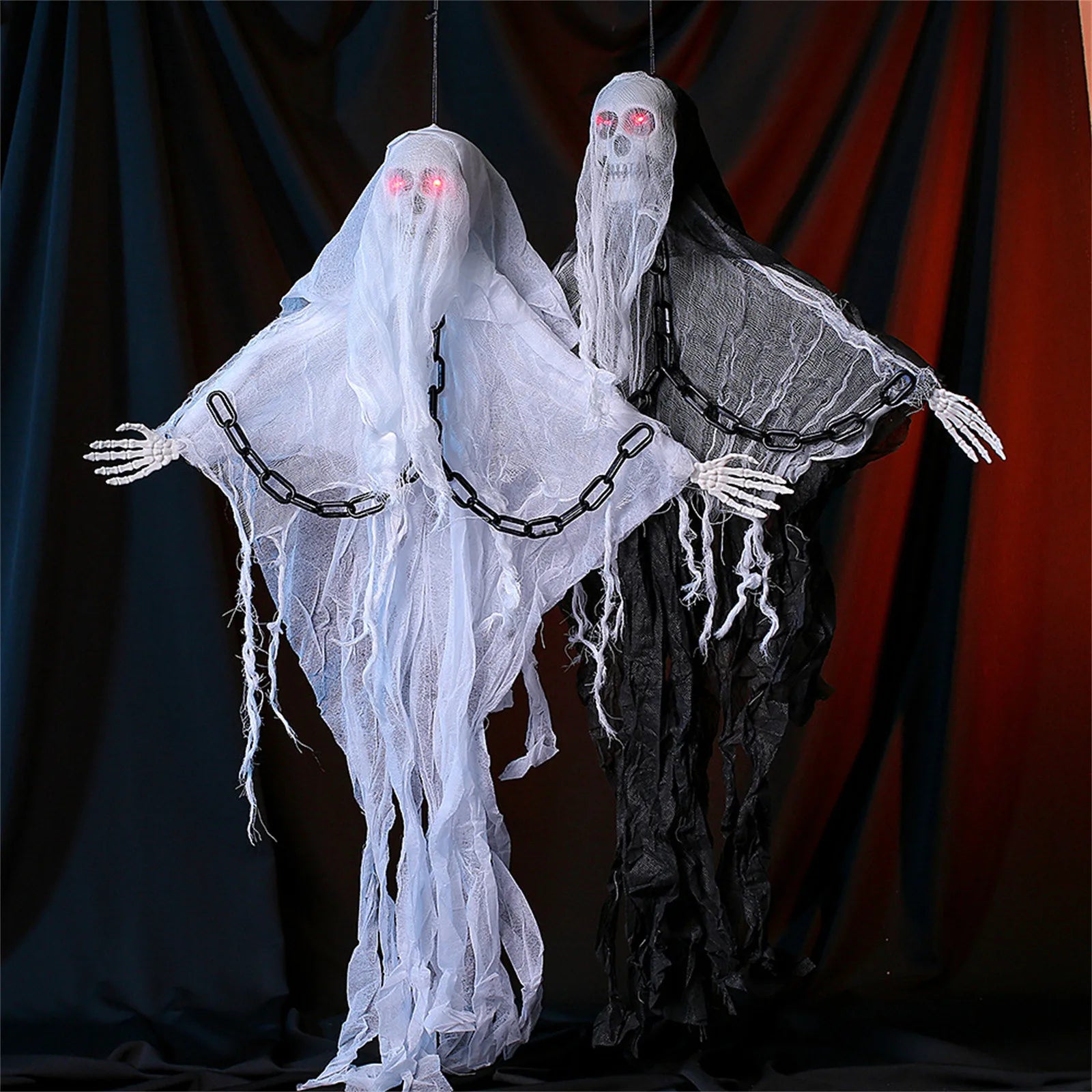 Halloween Hanging Skull Ghost Haunted House Decoration Horror Prop Halloween Party Supplie Pendant Home Indoor Outdoor Bar Decor