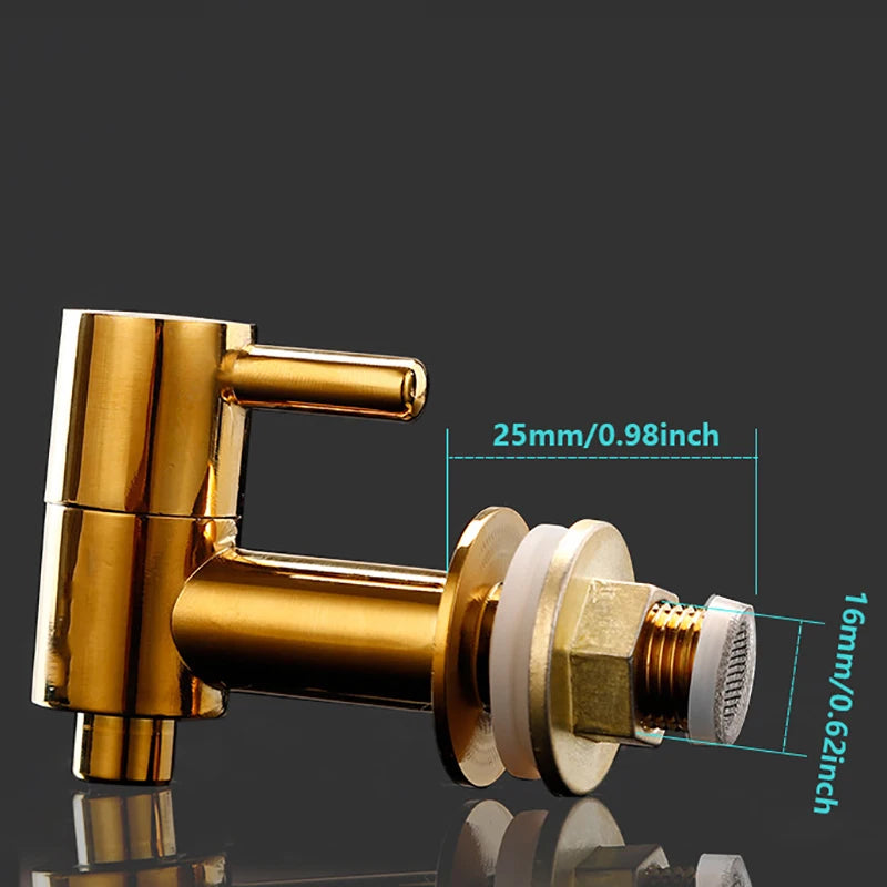 Hot！304 Stainless Steel Spigot Water Tap Faucet For Beer Juice Beverage Drink Wine Barrel Dispenser Tap 16mm