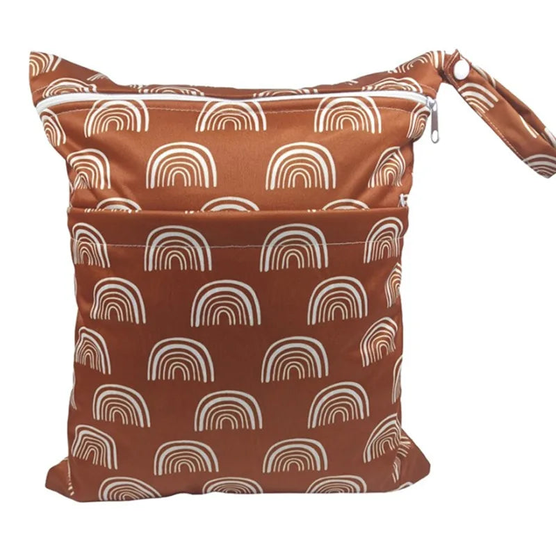 [Sigzagor]1 Wet Dry Bag Diaper Bag Nappy Bag Insert Two Zippered Baby Waterproof Reusable Skull Jack Skeleton 100 Designs