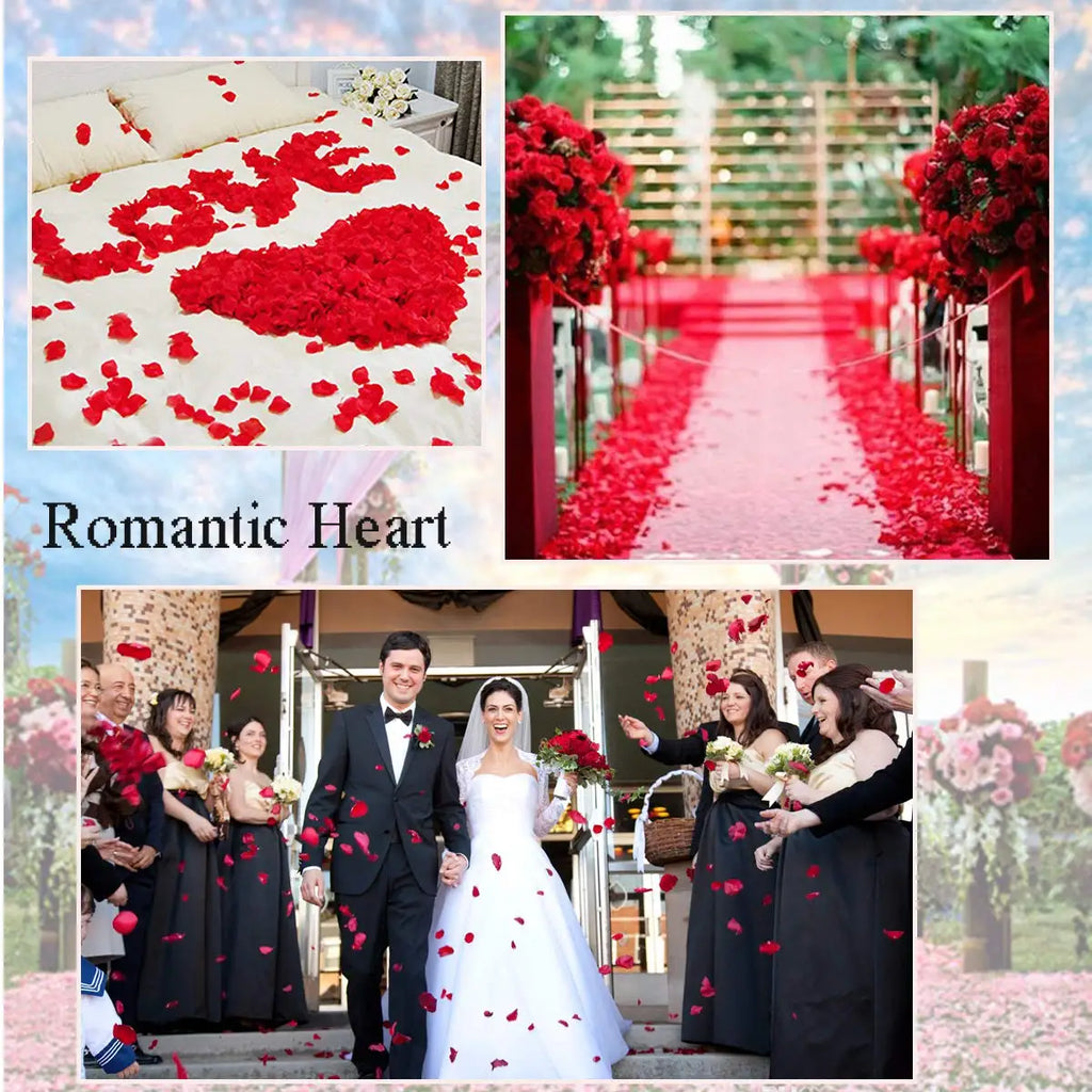 Valentine's Day 200Pcs Romantic Padded Fabric Throwing Petals Love Hearts for Table and Carpet Wedding Party Decoration