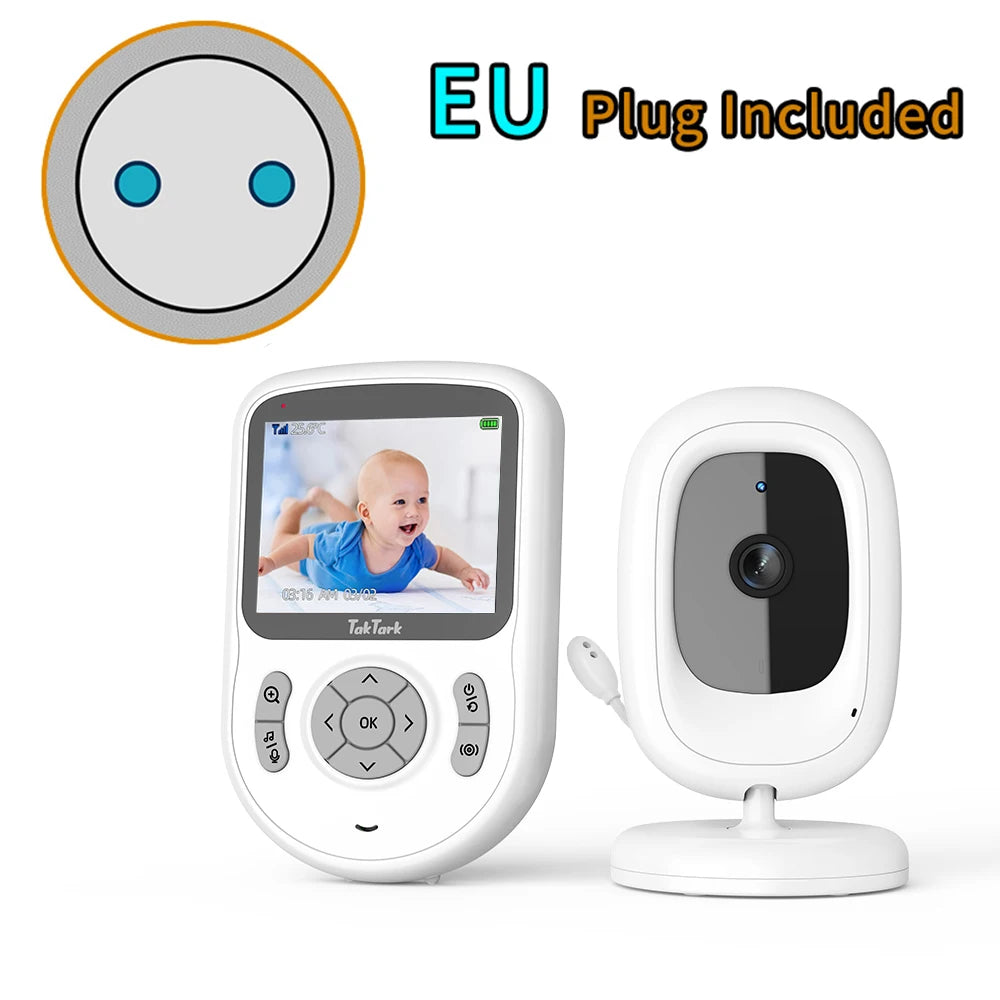 Wireless Video Baby Monitor 2.0 2.8 inch Color  Security Camera 2 Way Talk Night Vision IR LED Temperature Monitoring 8 Lullaby