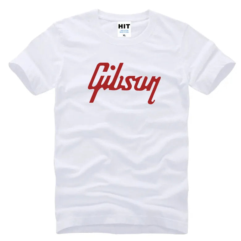 men tshirt luxury brand Gibson T Shirts Men Music Rock Man t shirt Short Sleeve T-Shirt Hip Hop Mens Tee Shirt Tops