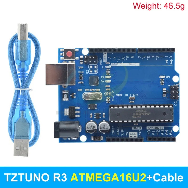 TZTUNO R3 Development Board ATMEGA328P CH340 / ATEGA16U2 Compatible For Arduino With Cable UNOR3 Proto Shield Expansion Board