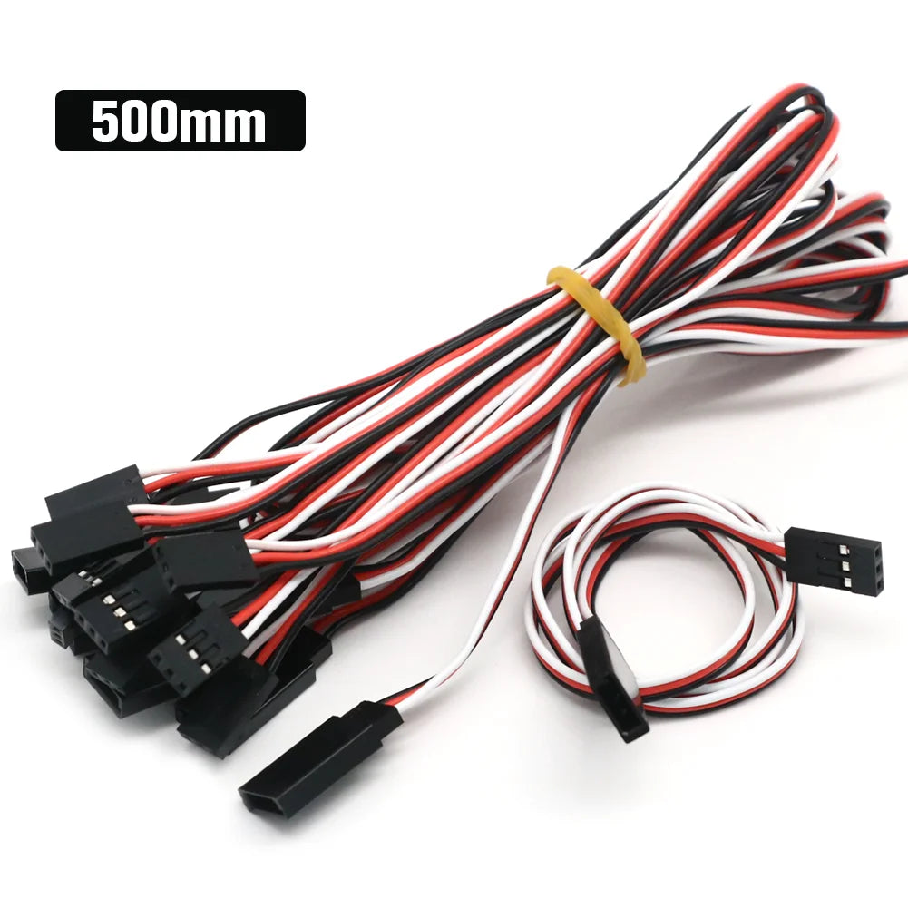 10pcs/lot 10cm 15CM 30CM 50CM 100CM RC Servo Extension Cord Cable Wire 150mm Lead JR Wholesale
