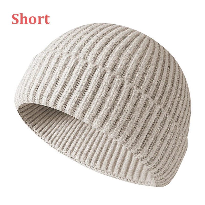 Winter Hats for Men Beanies Skullies Solid Color Short Men's Hat Skullcaps Women's Winter Hat Beanies Knitted Gorros