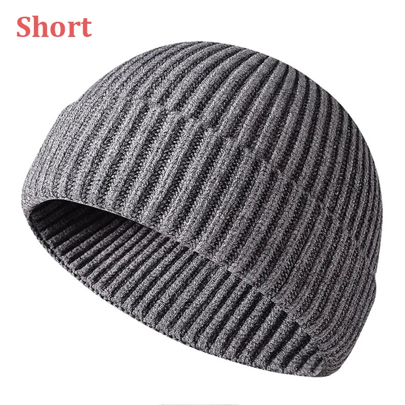 Winter Hats for Men Beanies Skullies Solid Color Short Men's Hat Skullcaps Women's Winter Hat Beanies Knitted Gorros