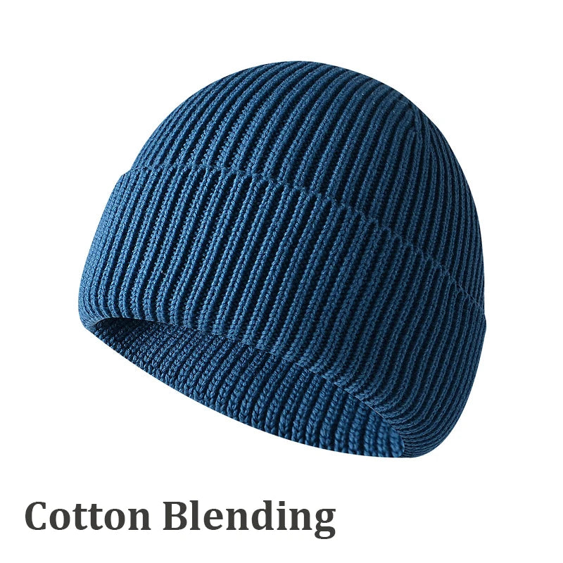 Winter Hats for Men Beanies Skullies Solid Color Short Men's Hat Skullcaps Women's Winter Hat Beanies Knitted Gorros