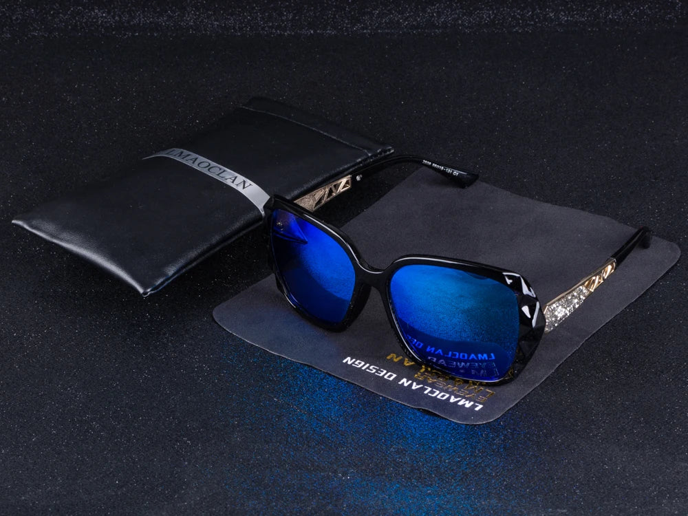 Luxury Brand Design Vintage Polarized Sunglasses Women Ladies Oversized Square Sun Glasses Female Eyewear Oculos UV400 Shades