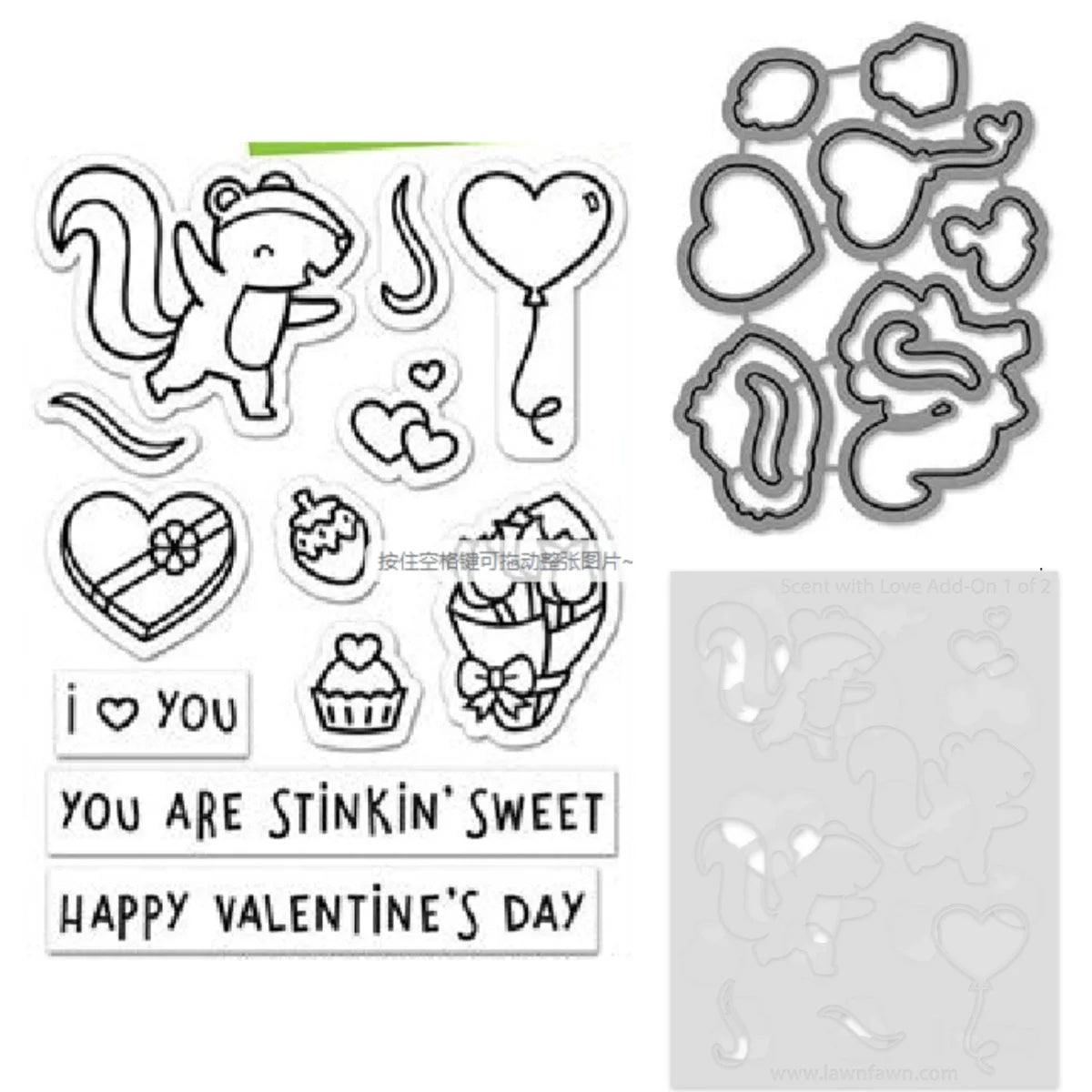 Valentine's Day 2026 New Love Blooms Candy Hearts  Paper Clips Metal Cutting Dies Clear Stamps Stencil For DIY Scrapbook Diary