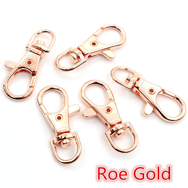 10pcs/lot 32mm 36mm 38mm Bronze Rhodium Gold Silver Plated Jewelry Findings,Lobster Clasp Hooks for Necklace&Bracelet Chain DIY
