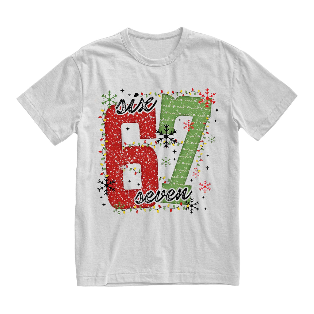 Christmas Six Seven 67 T-Shirt Funny Christmas Meme Tee Funny Christmas Family Sweatshirt Men Women Family Clothing Top