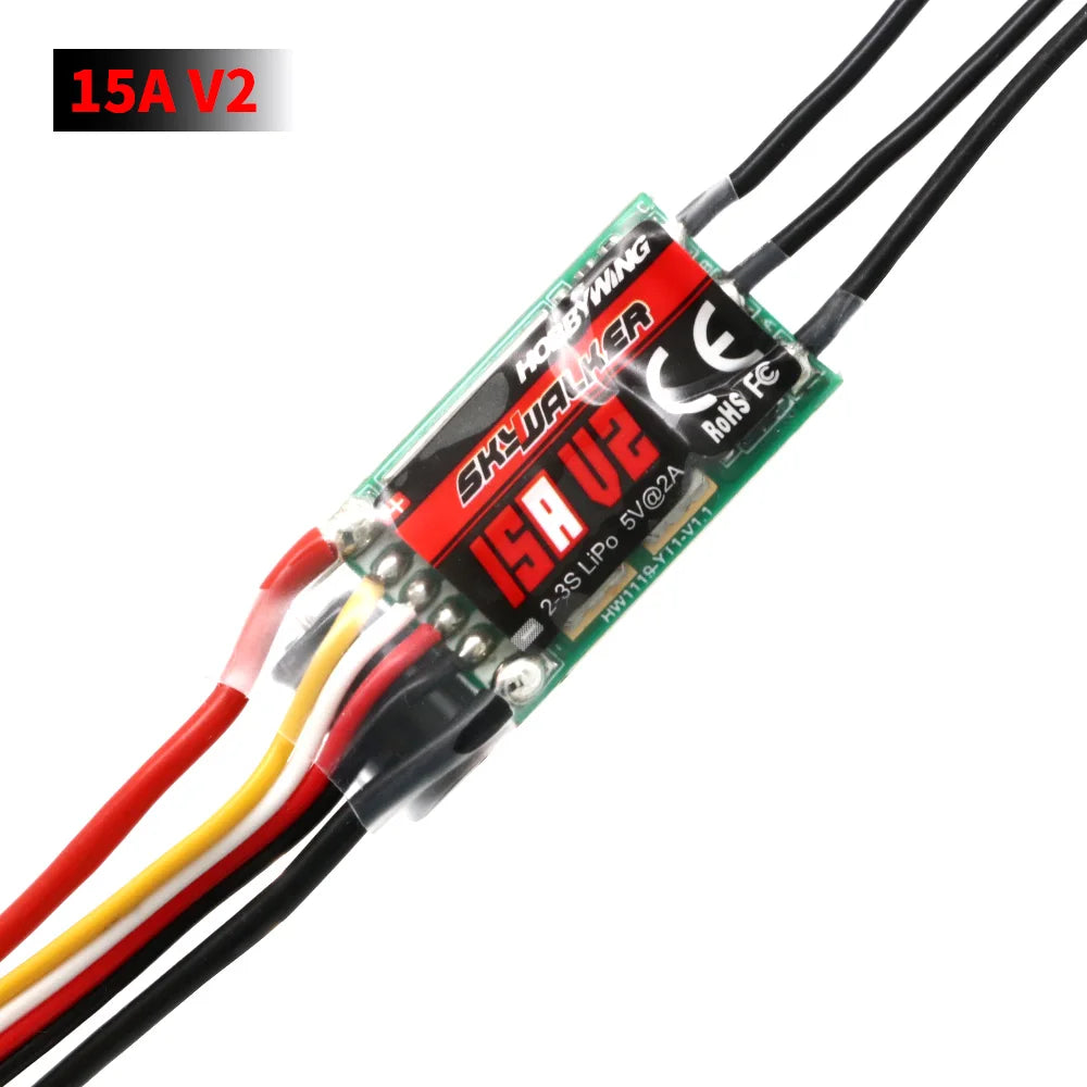 Hobbywing Skywalker 40A 50A 60A 80A 15A 20A 30A 100A 120A V2 ESC Speed Controller With UBEC For RC Airplanes Helicopter