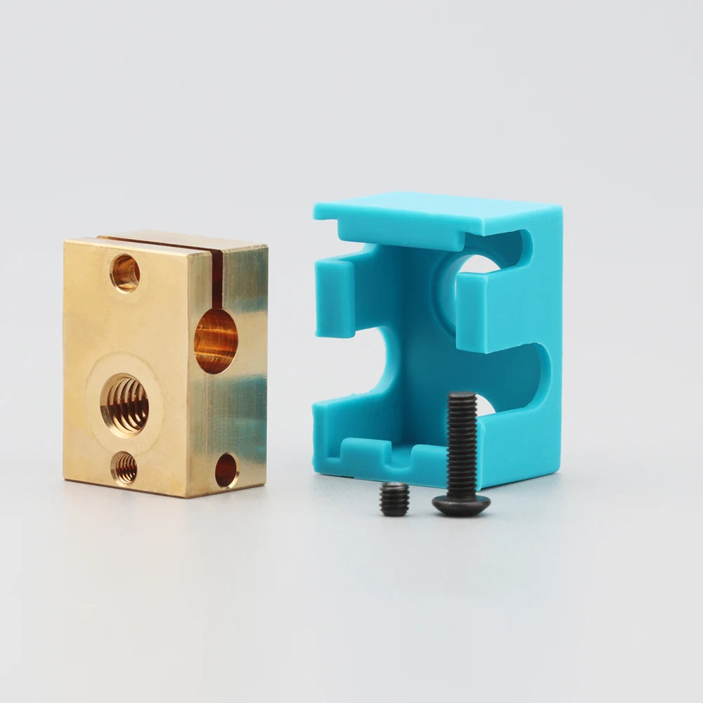 Trianglelab v6 Brass Heatblock For Hotend 3D Printer High Temperature Hardened Steel V6 Nozzles DDB  MATRIX EXTRUDER