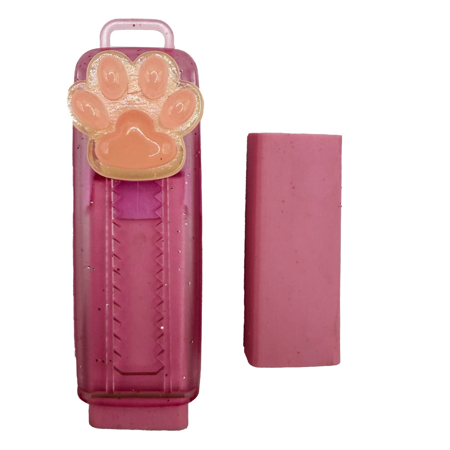 5Pcs Cat claw retractable eraser, push rod eraser cartoon creative, stationery student, office supplies