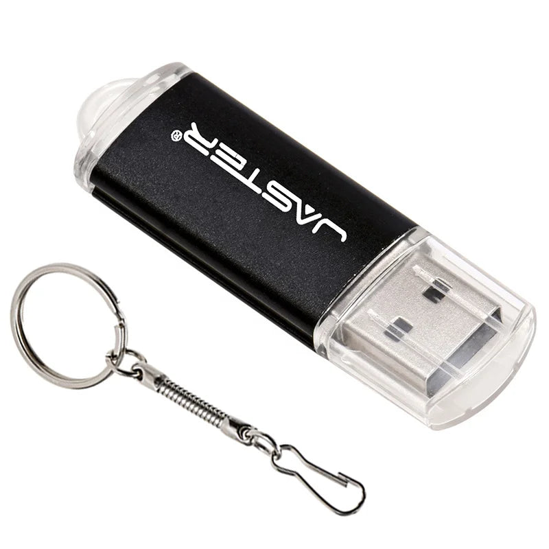 New Portable USB Flash Drives Free Custom Logo Metal Pen Drive With Key Chain Memory Stick 64GB/32GB/16GB/8GB/4GB Pendrive U Di