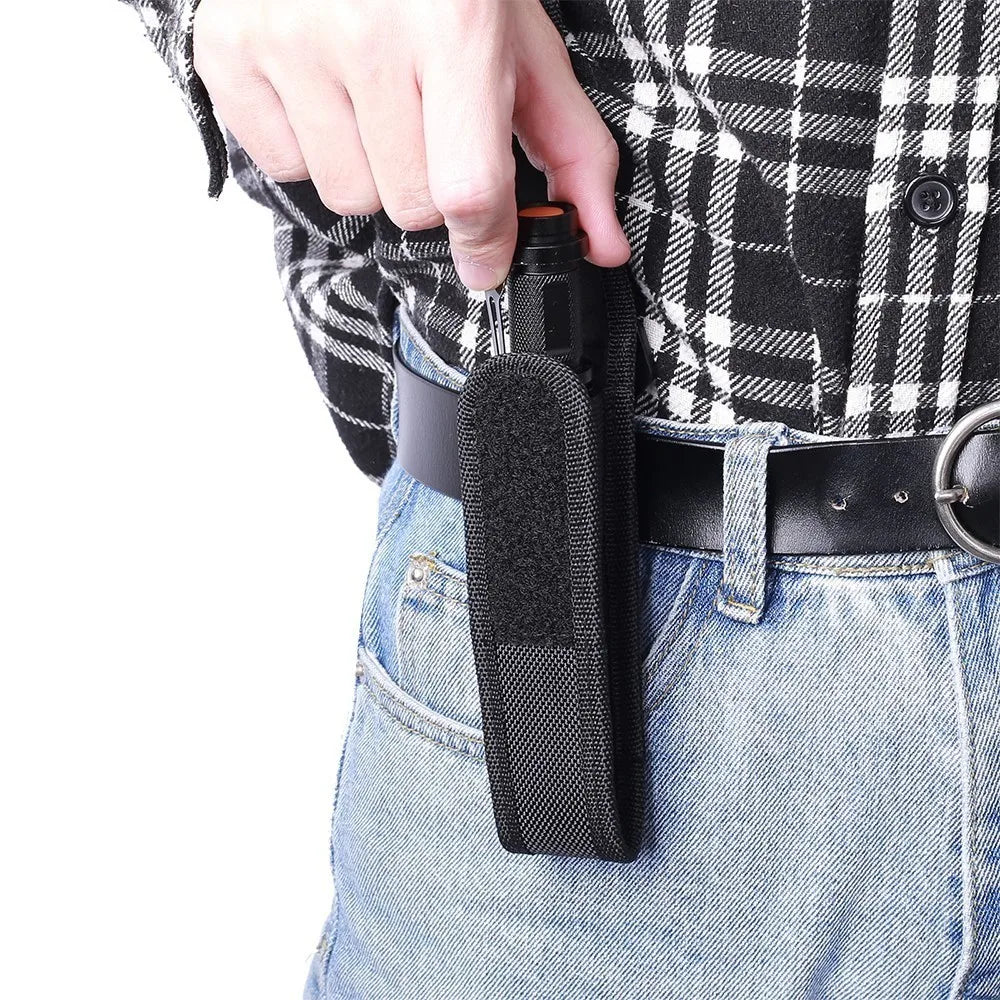 TZ20 Tactical Flashlight Molle Pouch Flashlight Holster Torch Pouch Cover Flashlight Case Belt Multitool Pouch Hunting Equipment