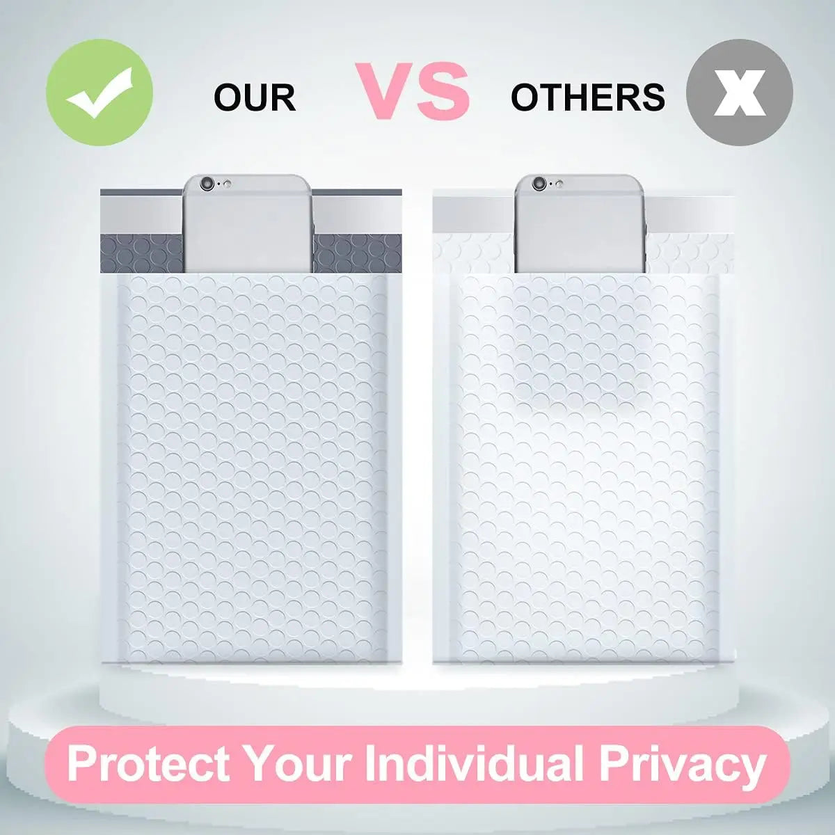 50 Pieces of Self Seal White Bubble Mailing Envelopes with Bubble Padding Designed for Shipping and Packaging Protecting