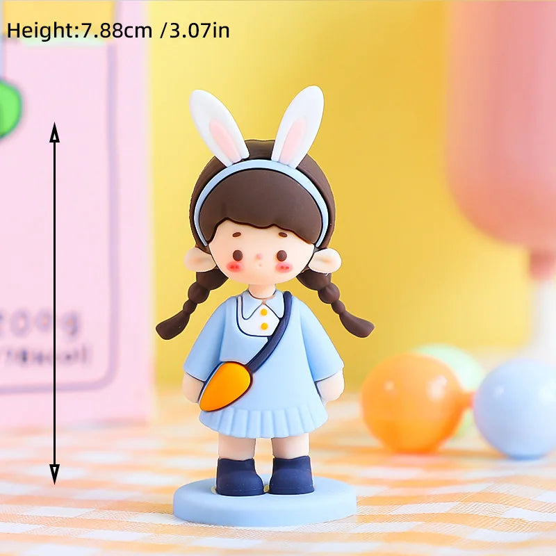 Valentine's Day Casual Wear Boys Girls Cake Decoration Cartoon Personality Couple Confession Doll for Birthday Cake Toppers