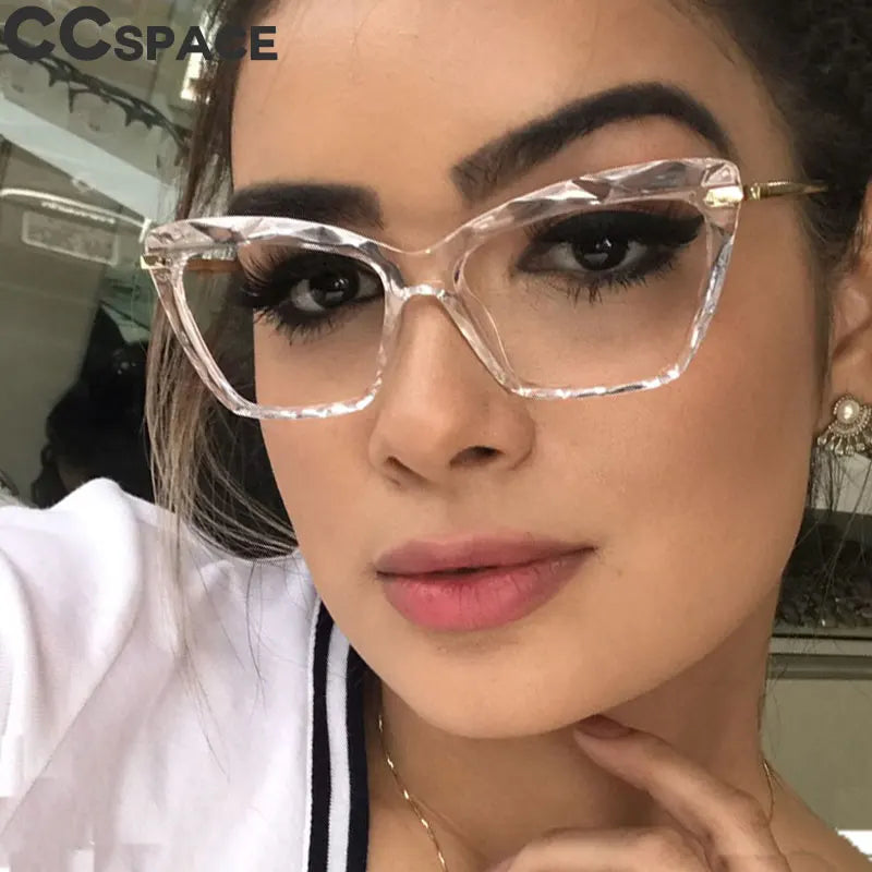 45591 Fashion Square Glasses Frames Women Trending Styles Brand Optical Computer Glasses Oculos De Grau Feminino Armacao