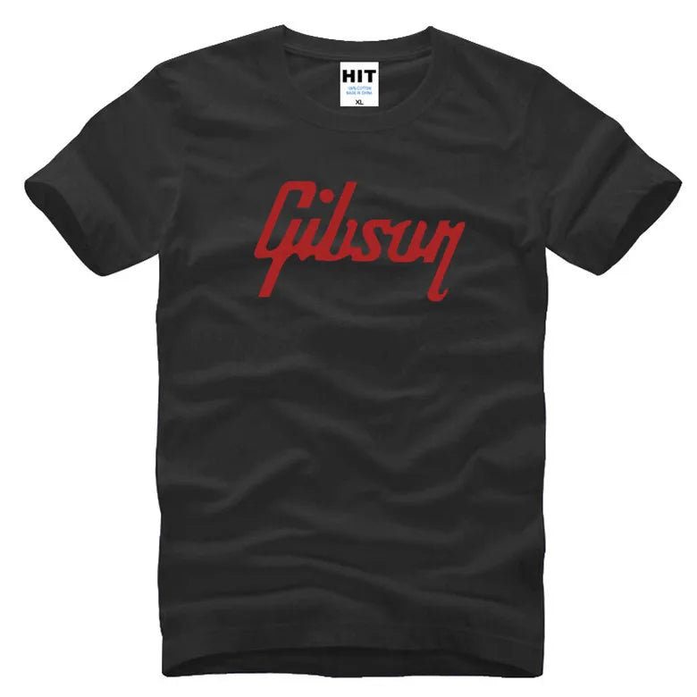 men tshirt luxury brand Gibson T Shirts Men Music Rock Man t shirt Short Sleeve T-Shirt Hip Hop Mens Tee Shirt Tops