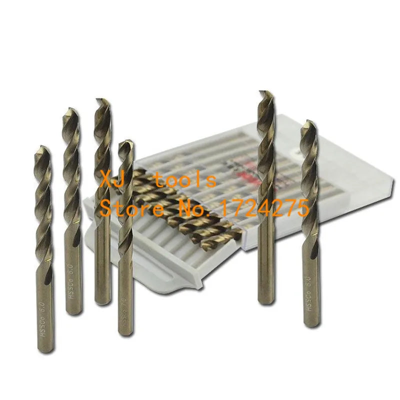 M35 10pcs 1.0mm-8.5mm HSS Hemp Flowers Cobalt Drill Special Stainless Steel Drill Bits (1mm/2mm/3mm/4mm/5mm/6mm/7mm/8mm)