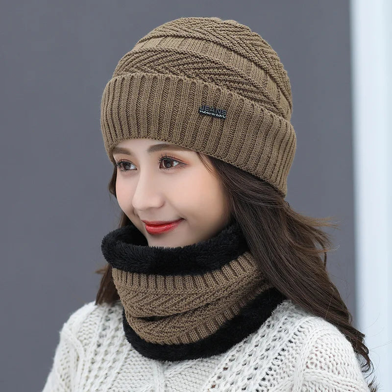 Hat: Winter tide warm, autumn and winter, woolen hat, fleece knitted hat, Korean cycling ear cap