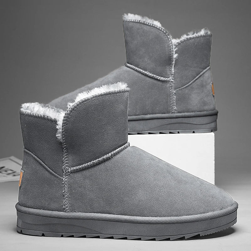 New winter fashion: thick-soled snow boots, men's and women's thickened warm cotton shoes, and casual women's boots