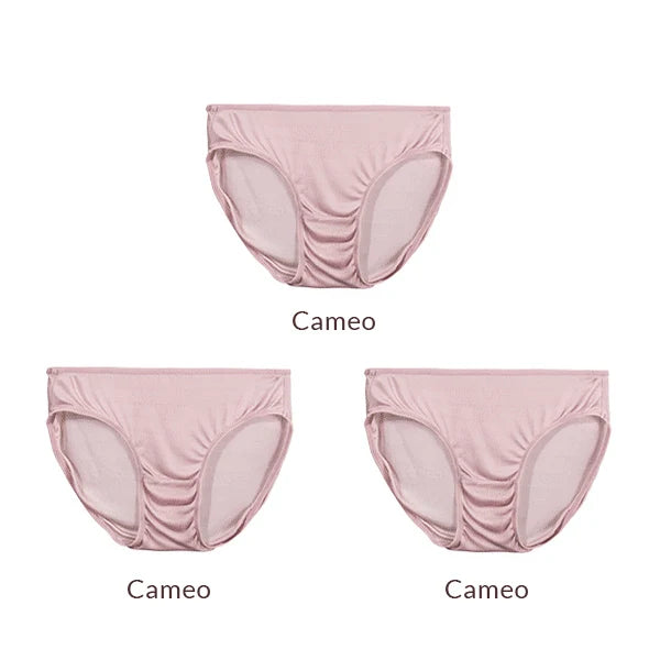 SuyaDream 3pcs/lot Women Panties 100%Natural silk Low-rise Briefs Healthy Basic Everyday Wear Underwears, Summer New Intimates