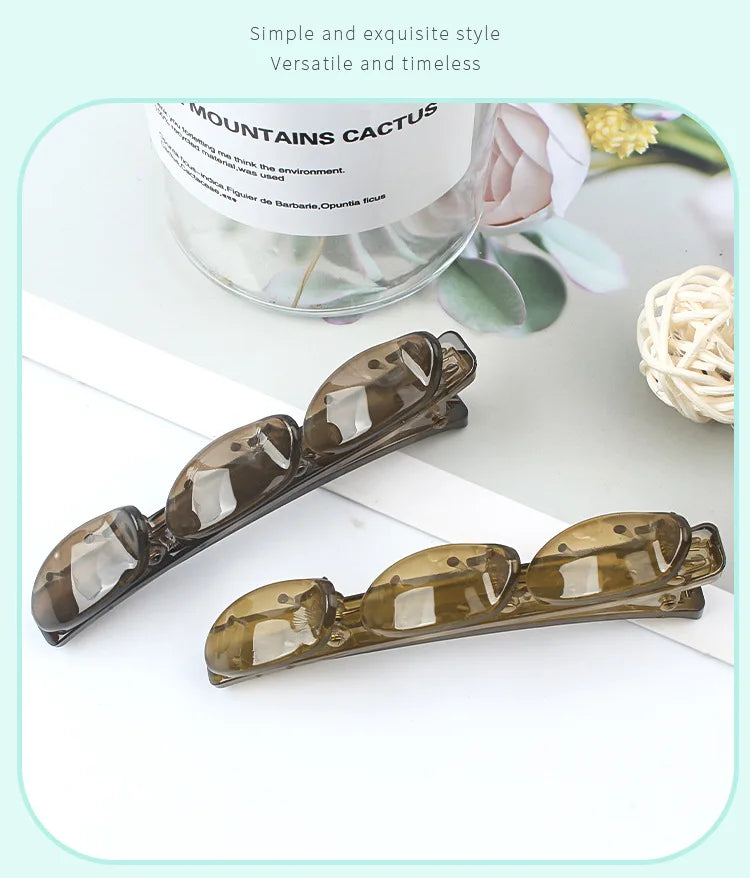 Plastic Edge Clip Hairpin Accessories Plus Size 9CM Fish Beak Hair Clip Multiple Styles Seamless Clip Girls Hair Accessoires