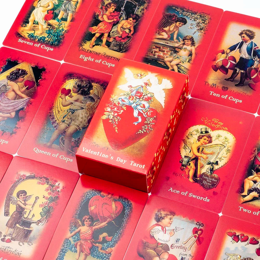 Valentine'S Day Tarot A 79-Card Deck Magic Arts Love Deck Amazing Lovers Oracle Cards Tabletop Cards Of Group Games 10.3*6Cm