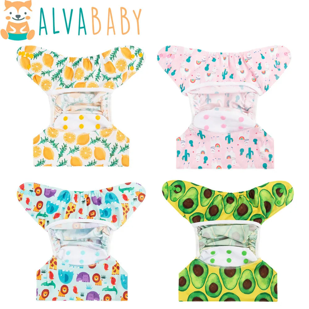 U Pick ALVABABY Reusable Diaper Cover Washable Nappy Cover Easy to Use Cover for Baby