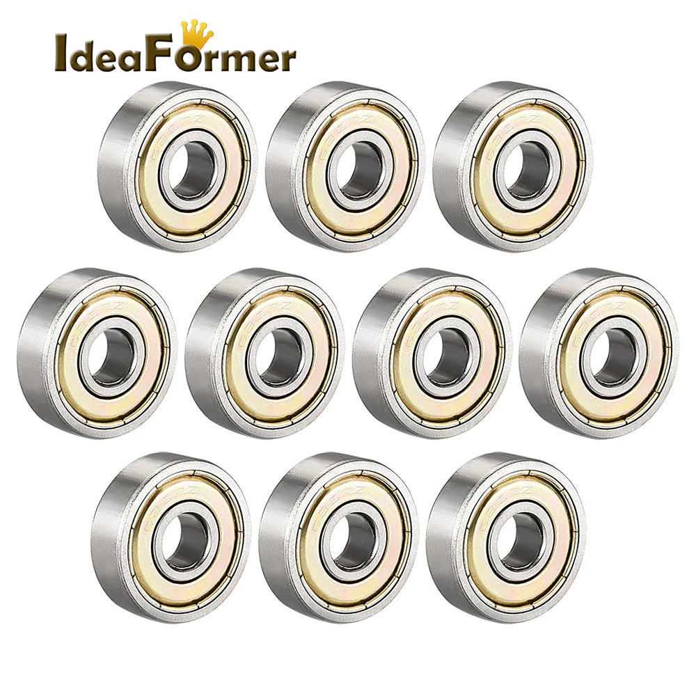 IdeaFormer 10pcs ABEC 7 625ZZ Ball Bearing Deep Groove bearing 5*16*5 mm Miniature Deep Groove 3D Printer Parts