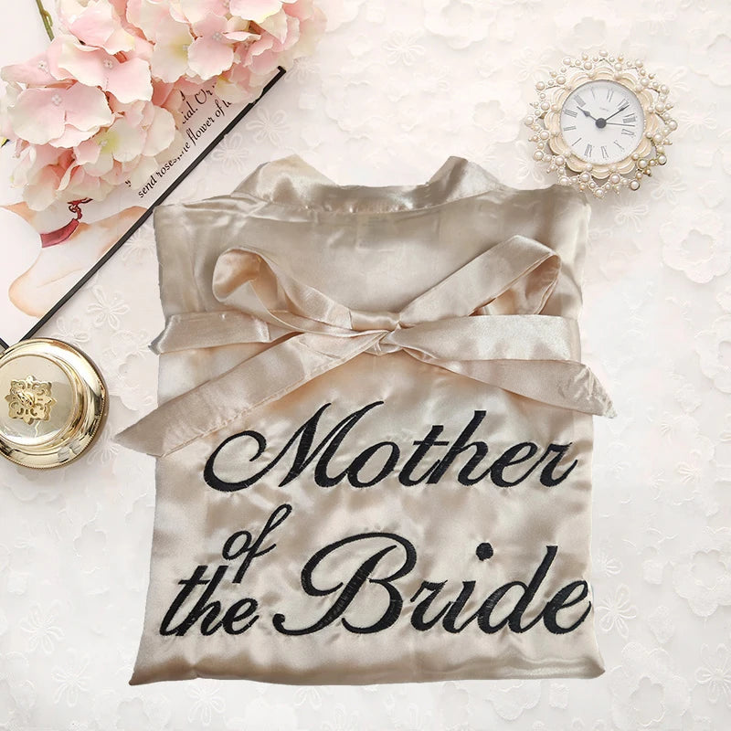 Chinese Women Rayon Embroidery Bride Bridesmaid Kimono Bathrobe Dress Sexy Mini Sleep Nightshirt Sleepwear Wedding Robes S0102